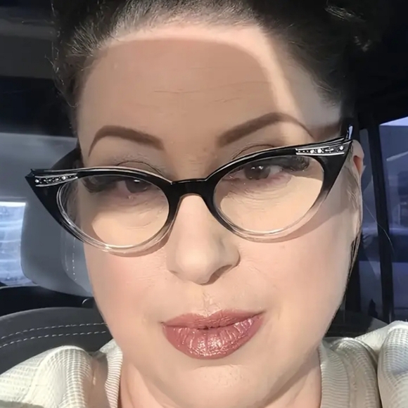 Cat Eye Reading Glasses Retro Presbyopic Glasses Gradient Readers For Women+3.5 - Picture 14 of 17